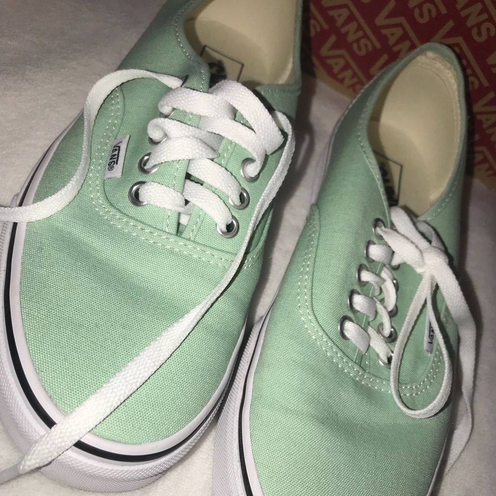 Mint green Vans